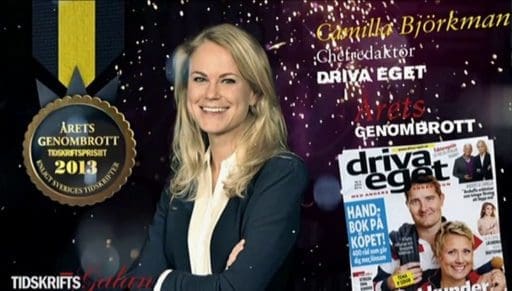 Driva Egets Camilla Björkman är Årets genombrott!