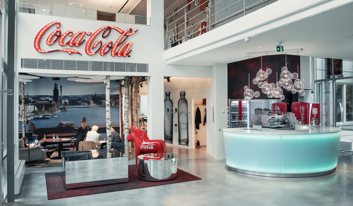 				Coca-Colas kontor har utsetts till världens bästa. Foto: Hannes Söderlund		