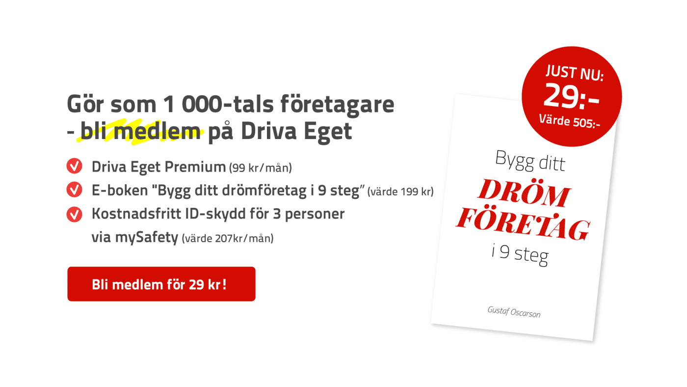 Premiummedlem på Driva Eget